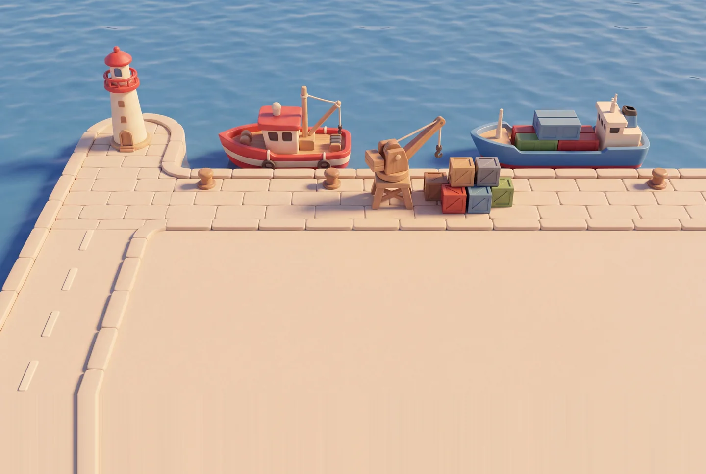 Die Welt „Der Hafen“ von oben